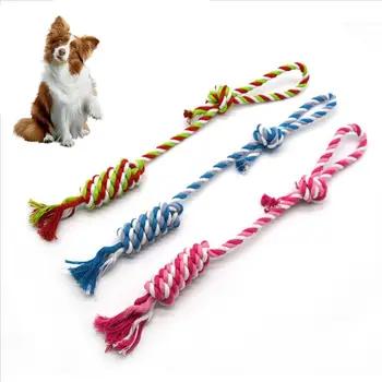 S67c127a2bf5d4970a5d4caed472ebe95Q.jpg 1pc Dog Cotton Rope Chew Toy Durable Braided Teeth Cleaning Toys for Small Medium Dog Outdoor Interactive Training Pet Supplies