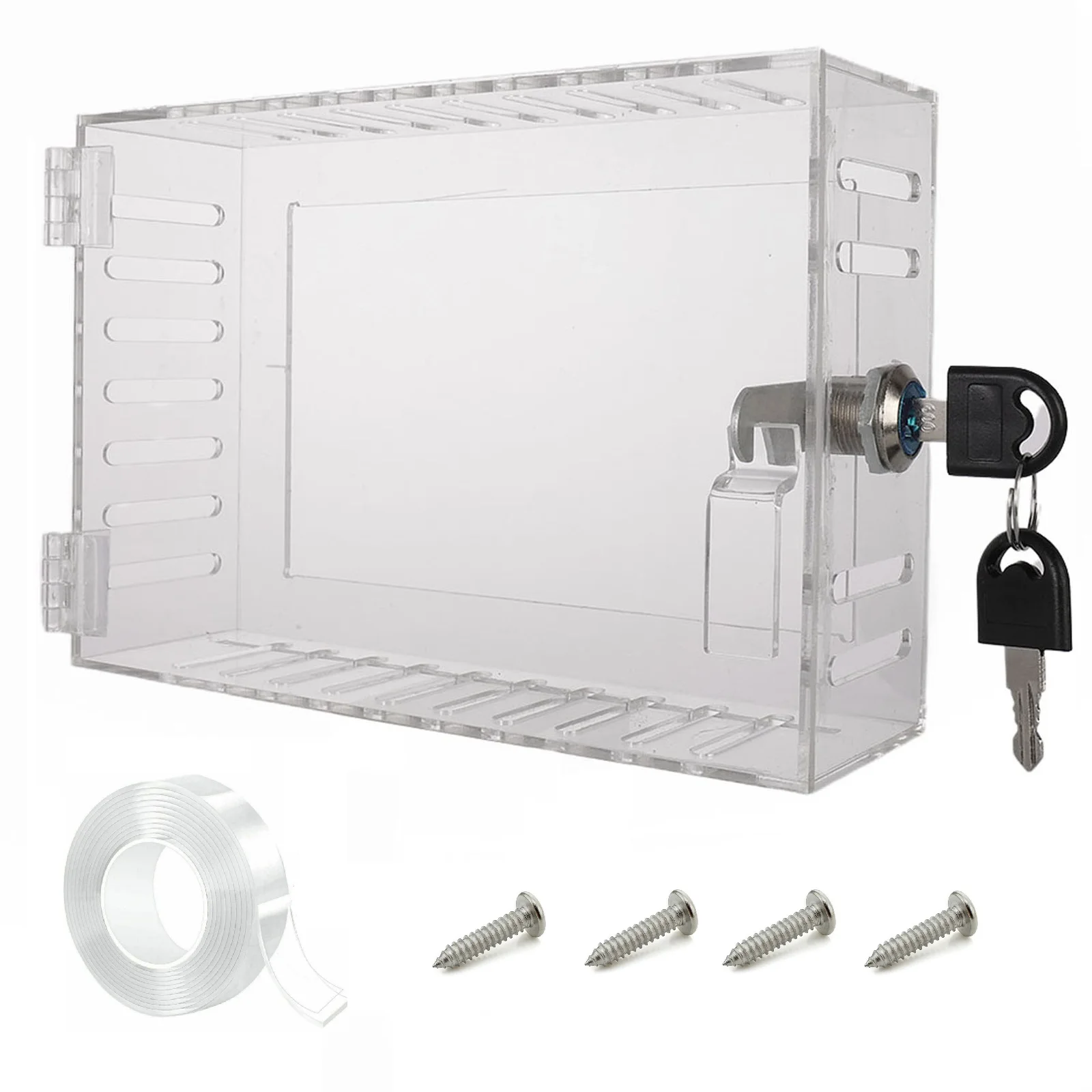 

Lock Box Acrylic Box Industrial Environments Offices Schools Churches Easy To Install PS Material 7.2*5 Inches