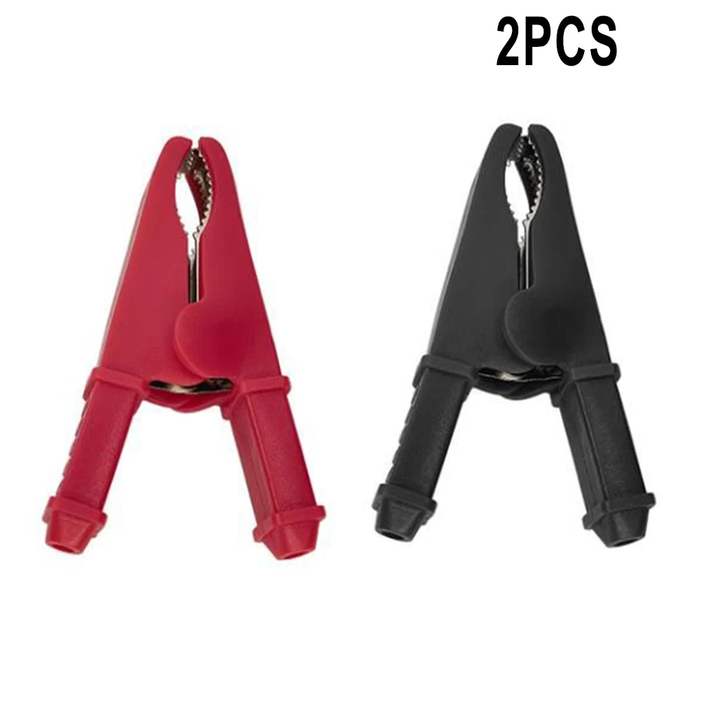 50A 1000V Crocodile Clips Insulated Car Battery Test Lead Clips 75mm Electrical Equipment General Testing 2pcs