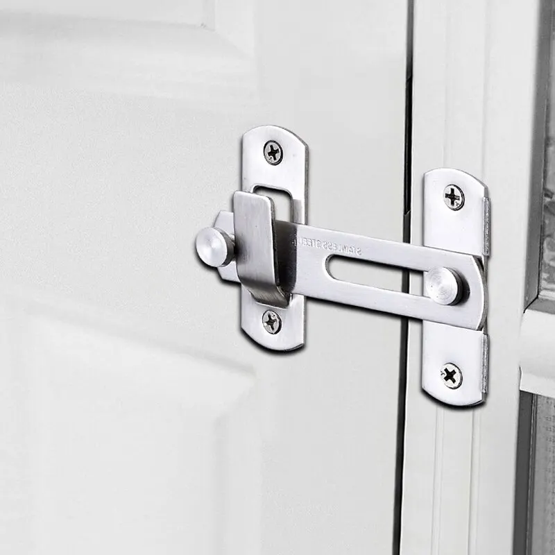 Sliding Barn Door Latch Sliding Right Angle Door Latch Bolt Wine Cooler Closet Window Plug Baby Safety door latch door bolt