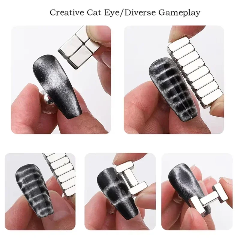 Nail Cat Eye Strong Effect Magnet Nail Crocodile Texture Magnetic Stick UV Gel Polish Cat Eye Gradient Rod Manicure Bar Tools