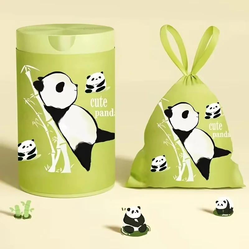 UNTIOR Cute Thick Tearproof Drawstring Garbage Bags Disposable Garbage Bags Self-Close Garbage Bags Household Drawstring