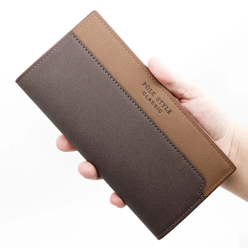 

Men's Wallet Long Multi-card Slot Purse Card Holder Ultra-thin Men's Coin Purse PU Leather Wallet Designer Cardholder Money Bag