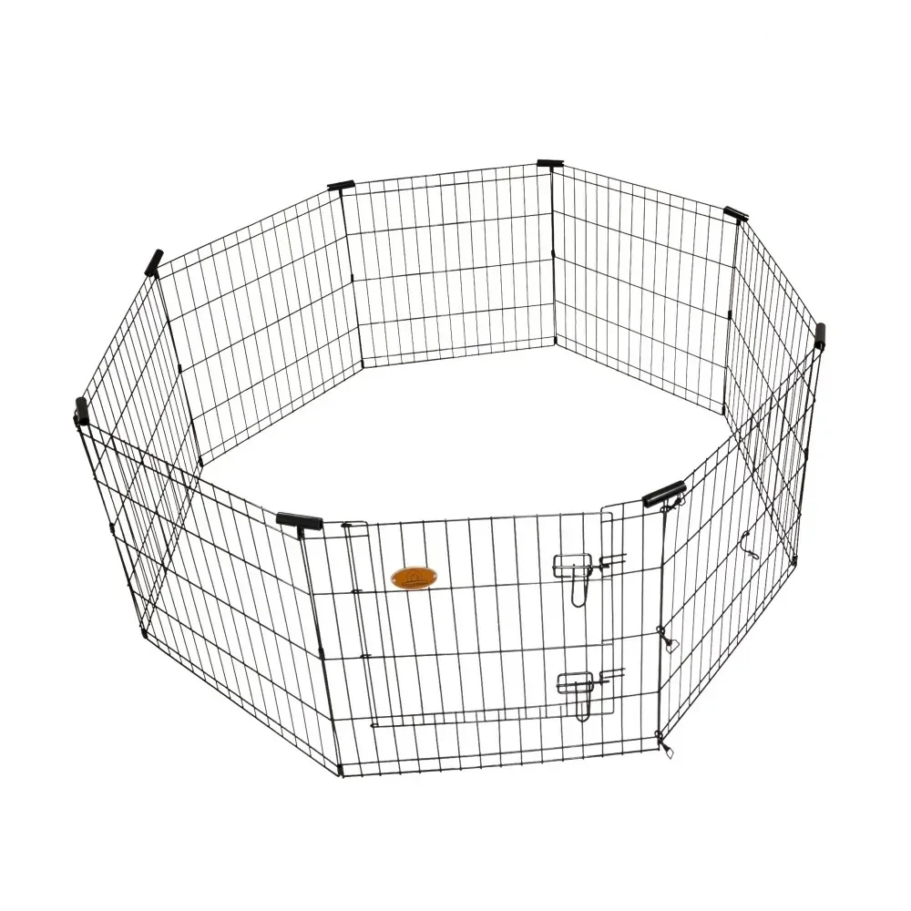 

Large Dogs Outdoor House for Big Dogs 8-Panel 24 In. H X 24 In. W Exercise Playpen With Gate Park for Cats Puppy Stairs Doghouse