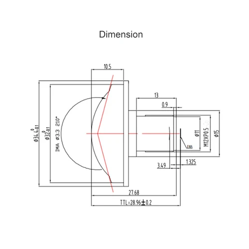 4K CCTV 렌즈, 0.95mm, 210 도 어안 F2.0, 1/2.3 인치, 650nm IR 필터, 항공 사진, 얼굴 인식 드론, FPV 카메라 렌즈 5