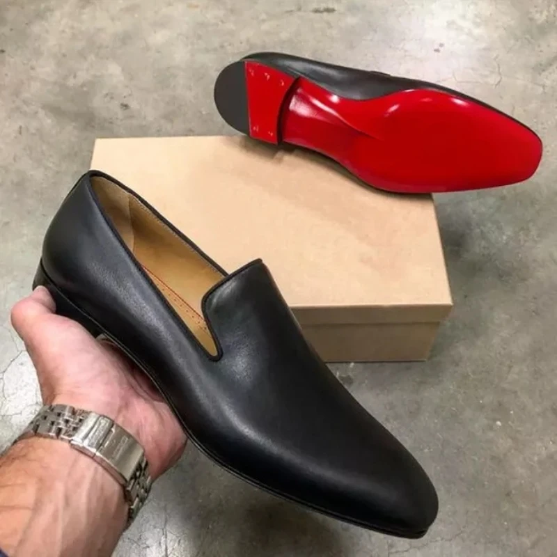 Louis Vuitton Red Bottoms Mens Dress Shoes  Christian Louboutin Shoes Mens  Loafers - Leather Casual Shoes - Aliexpress