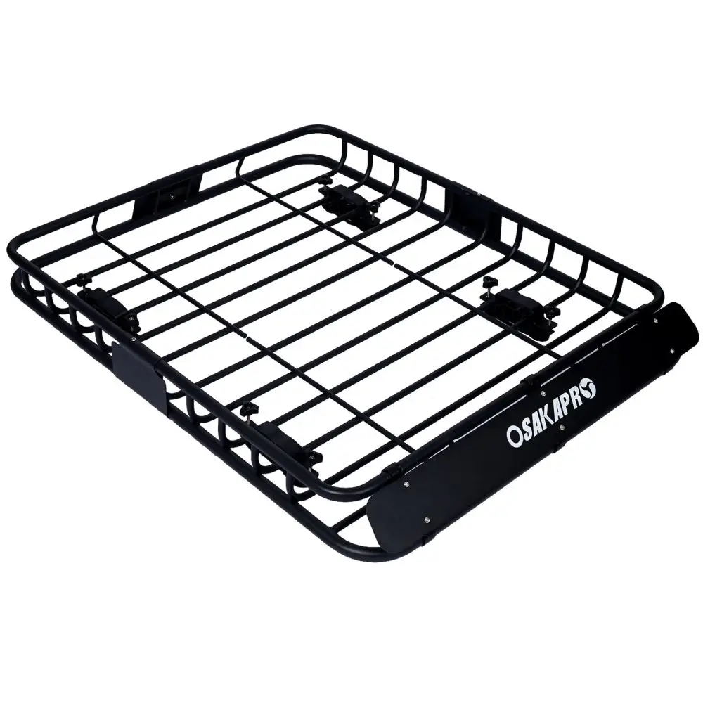 Dreamzon-Rooftop Cargo Carrier Basket, Motor Rack de teto, montagem superior, aço preto, 42"