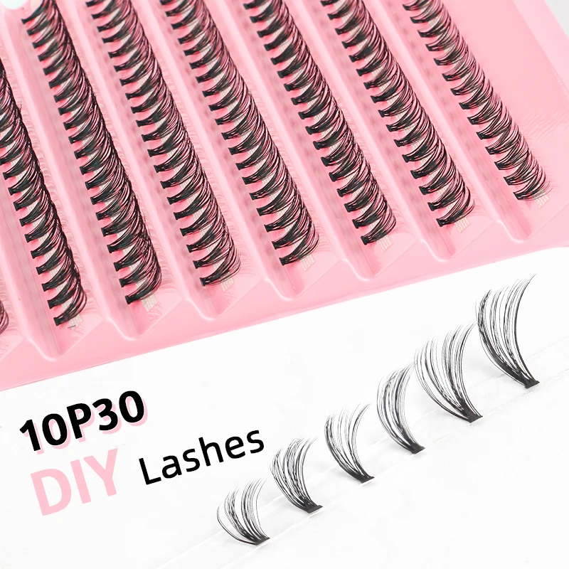Natural Mink Eyelashes 3D Volume Eyelash Extensions Black Individual Lashes
