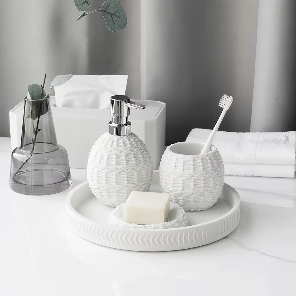 DecoTalk Nordic ins Sanitary Wash Kit Bathroom Supplies Kit Model Room Wash Desk Ornament Accessories