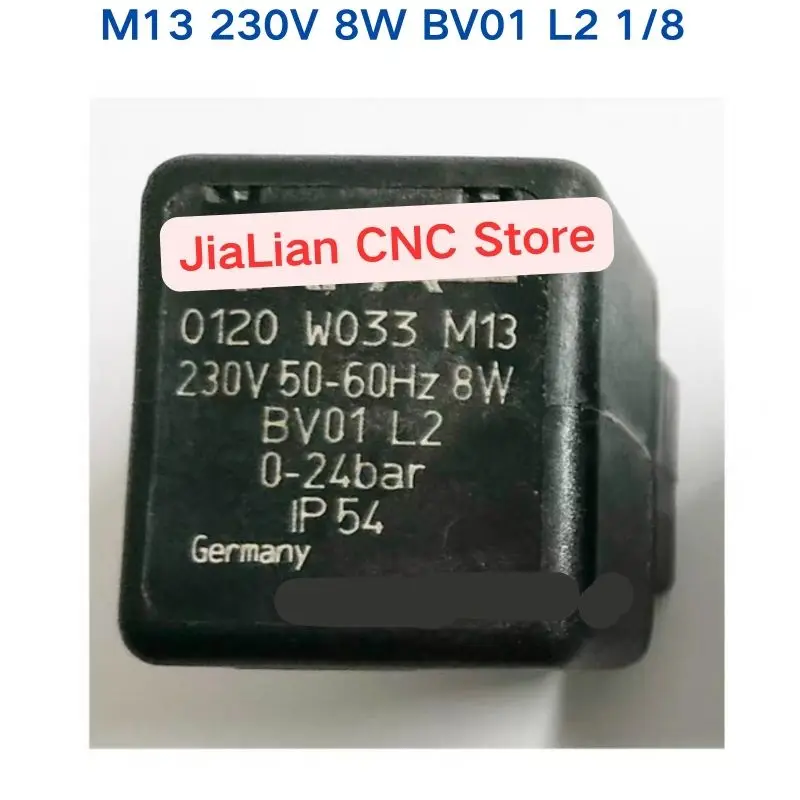 오리지널 M13 230V 8W BV01 L2 1/8 0-24bar 솔레노이드 밸브 코일 밸브 본체 1개