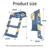 Children's Toilet Step Bathroom Baby Toilet Seat Stand Household Foldable Grab Bars Children's Toilet Seat Auxiliary Step Stand 6