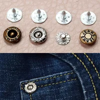 Jeans Buckle Decorative Accessories Round Buttons Hand-Press Die Rivet Buckle Pocket Buckle Ding Adjustment Button Metal 1