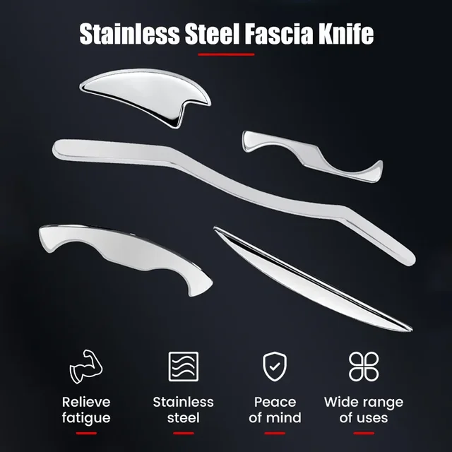 Stainless Steel Muscle Scraper Tool,Scraping Massage Tools for Physical Therapy,GuaSha Massage Scraper Tool,IASTM Tools for Body 2
