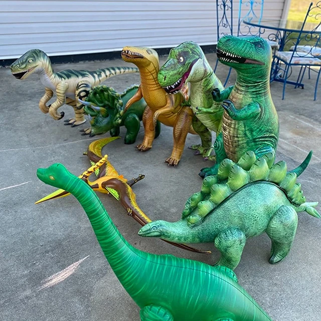 Dinossauro inflável 10 m com desenhos animados, dinossauro gigante inflável  para decoração de parque externo - AliExpress