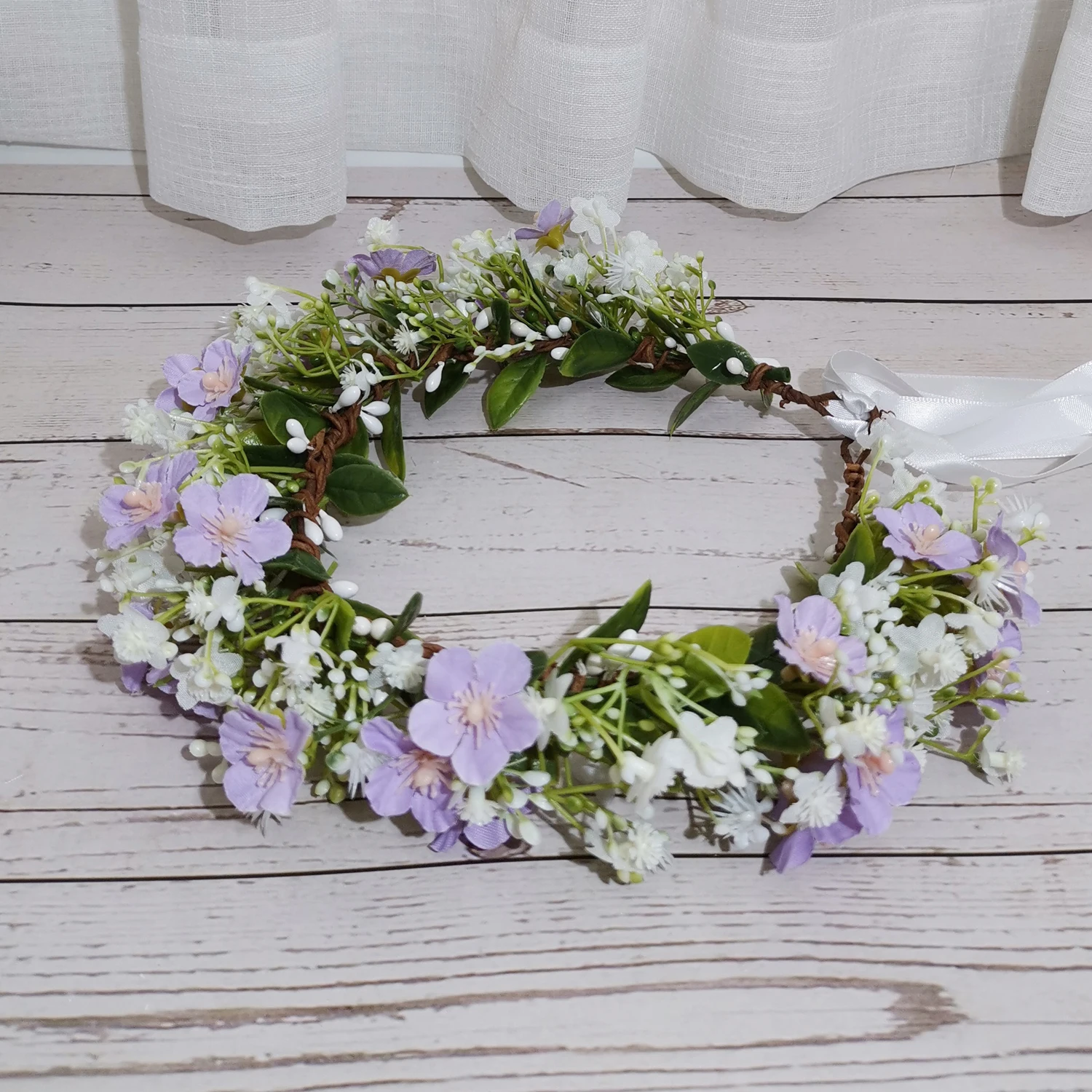 Pastoral Flowers Crown Headbands Women Hair Accessories