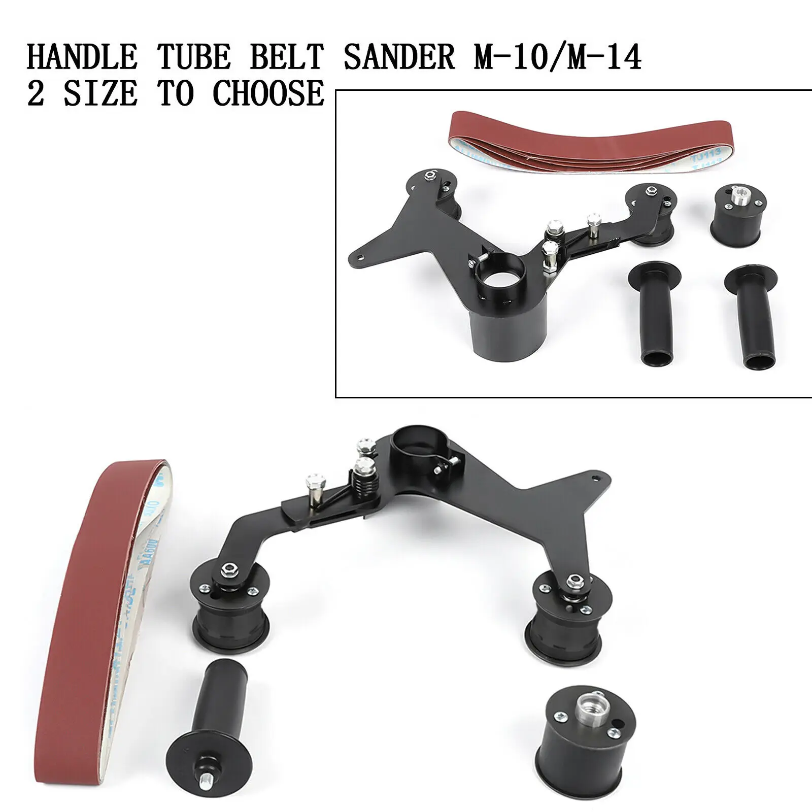 M14/M10 Belt Sander Polisher Grinder Tube Attachment 270° Iron Angle Grinder