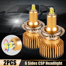 

Car LED Headlamps H1 H7 H11 9005 9006 Bulb 6-sided 360-Degree Headlight 6000K Waterproof Car light LED Lamp Accessories