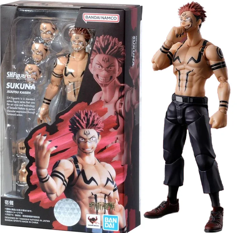 Bandai S.H. Figuards Sukuna Shf Manga Jujutsu Kaisen Action Figure Regalo Giocattolo Da Collezione