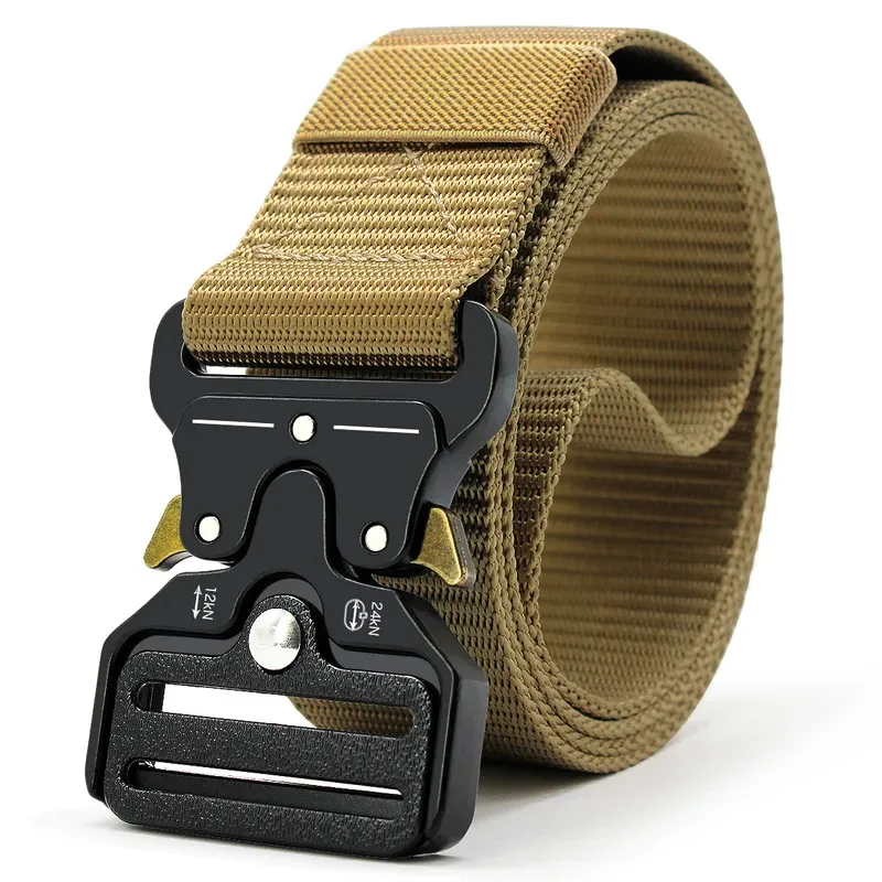 1pc Men's Belt Outdoor Multi Function Belt High Quality Canvas For Nylon Male Luxury Belts Women's Sport Jeans Belt Neutral Belt