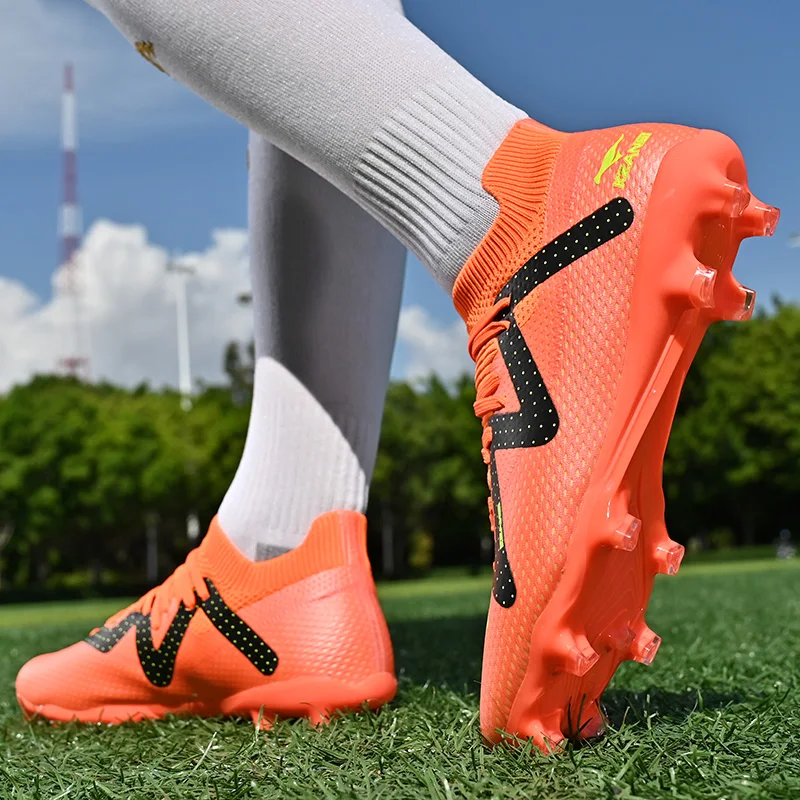 Football Shoes Men Low-Top Kids Grass Training Anti-Slip Cleats Boots