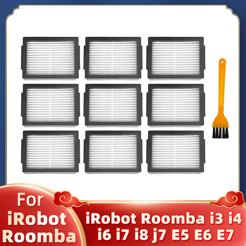 Robot Vacuum Replacement Kit: Main Side Brush, Filter, and Dust Bag Parts