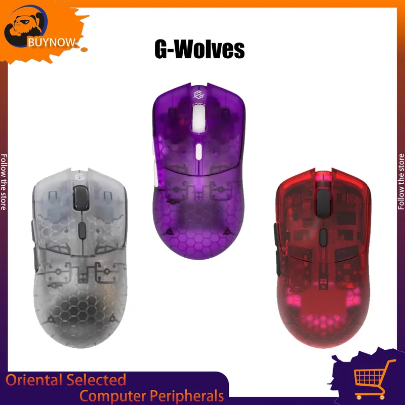 G-Wolves Hts Plus 4k/8k Gaming Mouse Zippy® 60 Million Clicks