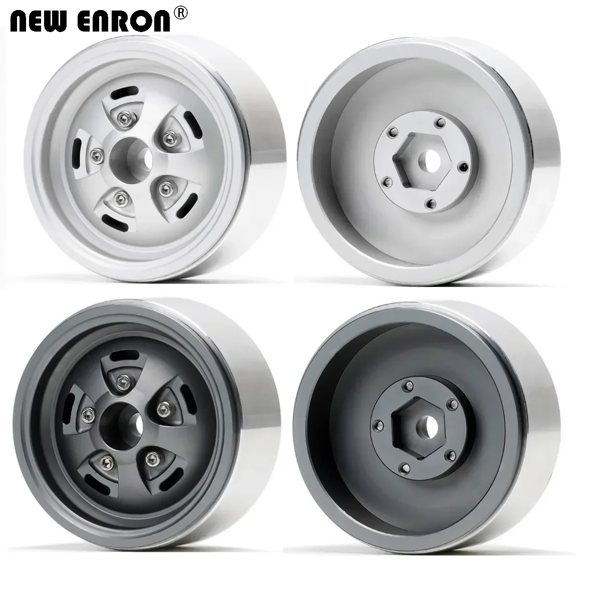 

NEW ENRON Aluminum 6061 CNC 1.9" Wheel Rim for RC 1/10 12mm Hex Crawler Car Axial SCX10 90046 TRX4 VS4-10 Redcat Gen8