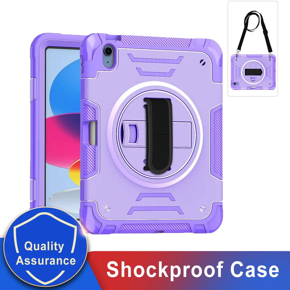 Heavy Duty Shockproof Protective Tablet Cover with Hand and Shoulder Strap