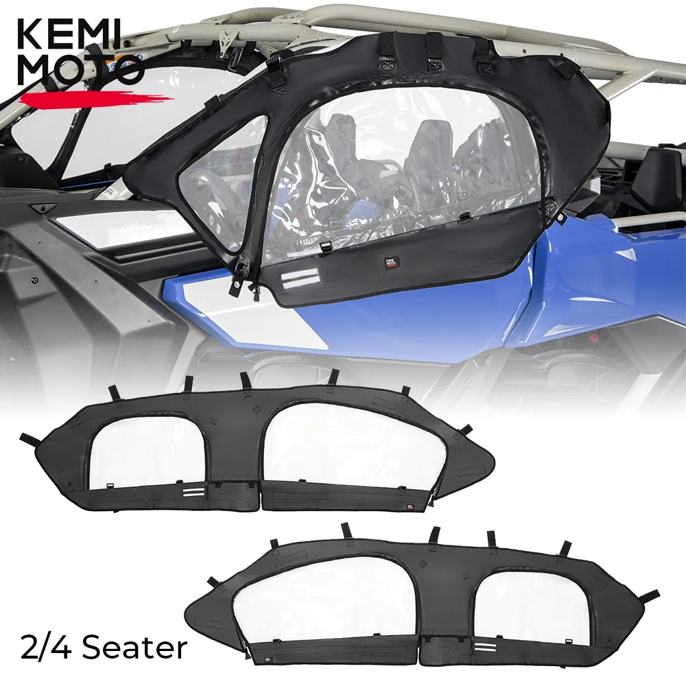 

KEMIMOTO UTV Soft Upper Door Set Kit For Can Am Maverick X3/X3 Max R RR 900 HO 4x4 XRC XMR XRS DS RS Turbo DPS 2017+ 2/4-Seater