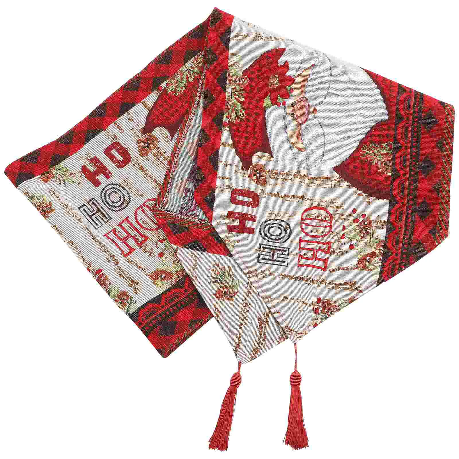 

Christmas Table Runner Xmas Style Printing Table Cloth Party Tablecloth Decoration Farmhouse Tablecloth