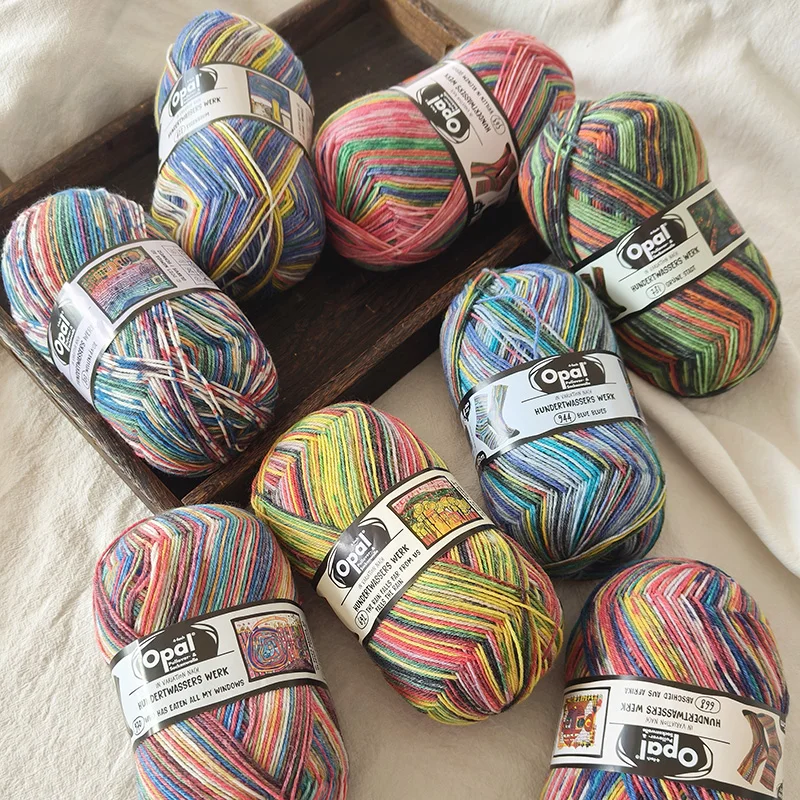 Opal Kollektion nach Hundertwasser Edition 4 75% wool, 25% polyamide/ Nylon socks knitting yarn 2