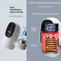 Chauffe-eau sans réservoir 110V, économie d'énergie, mélangeur chaud/froid, chauffe-eau électrique à chauffage rapide, robinet pour évier de cuisine, salle de bain 5