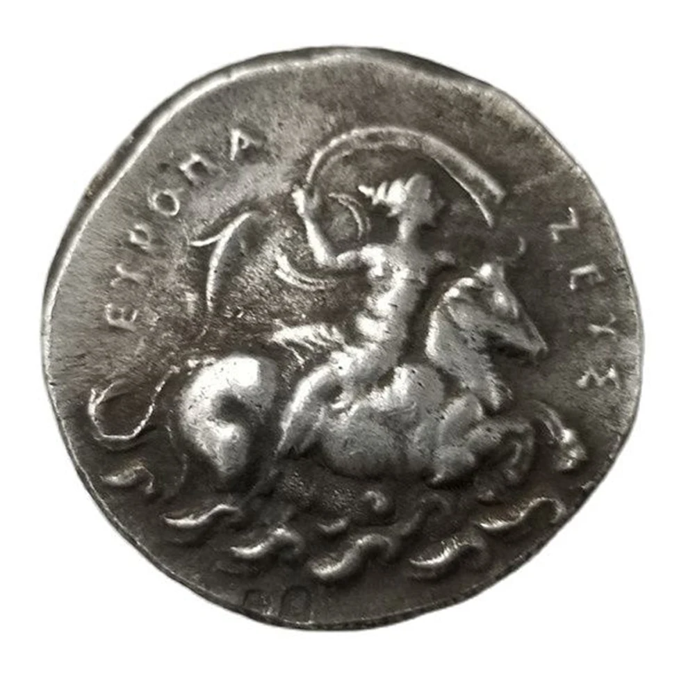 Ancient Greek Commemorative Coin Collection Craft Souvenir Queen Riding ...