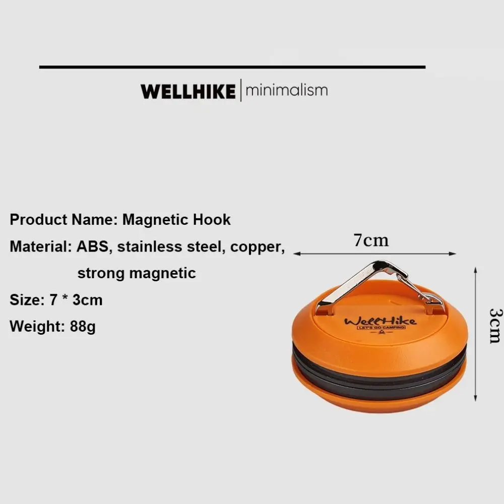 New 7*3cm Outdoor Tent Fixed Hooks ABS 5Colors Camping Hanging Hooks Strong Magnetic Hanging Buckle Outdoor Tools