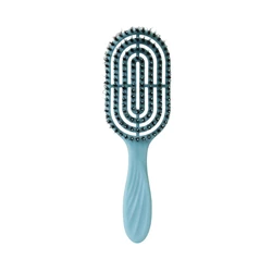 Ultimate Detangling & Defining Boar Bristle Hairbrush (Blue 1)