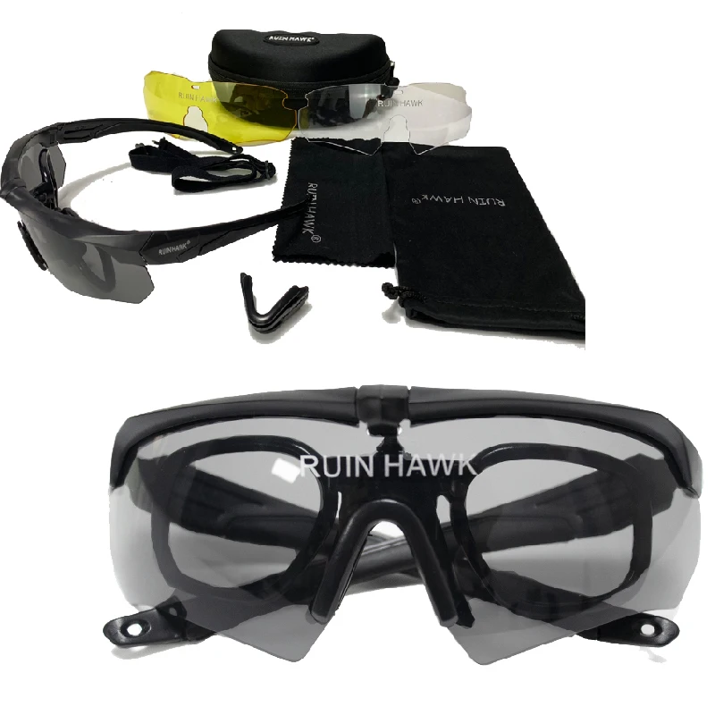 Lunettes tactiques militaires pour vélo montagne chasse pêche - protection tout-terrain