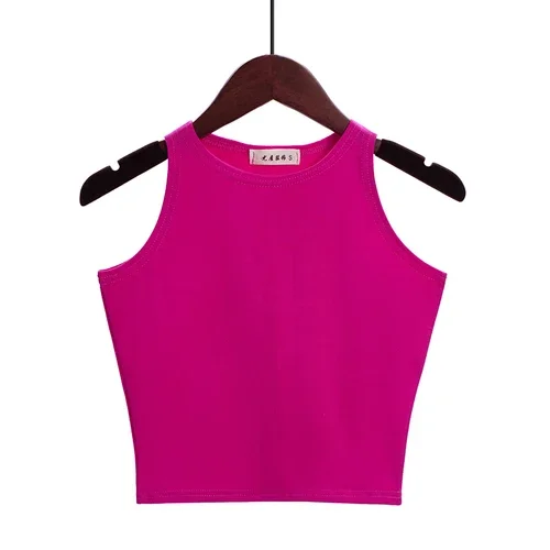 ตัวเลือกสินค้า เสื้อ Crop Top เซ็กซี่ แฟชั่น ผู้หญิง หลากสี