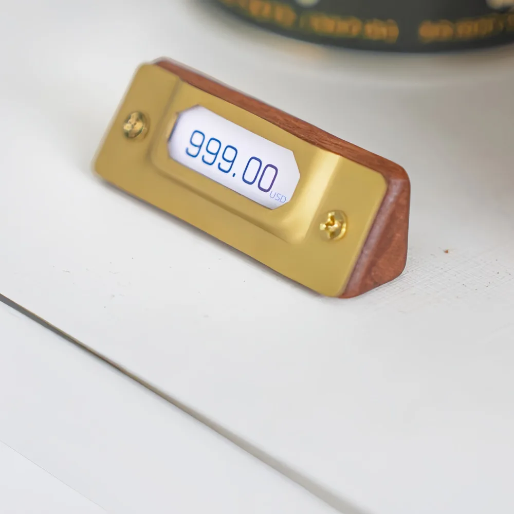 카운터 가격 표시대 가격표 홀더 조절 가능한 가격 태그 견고한 목재 및 황동 스..