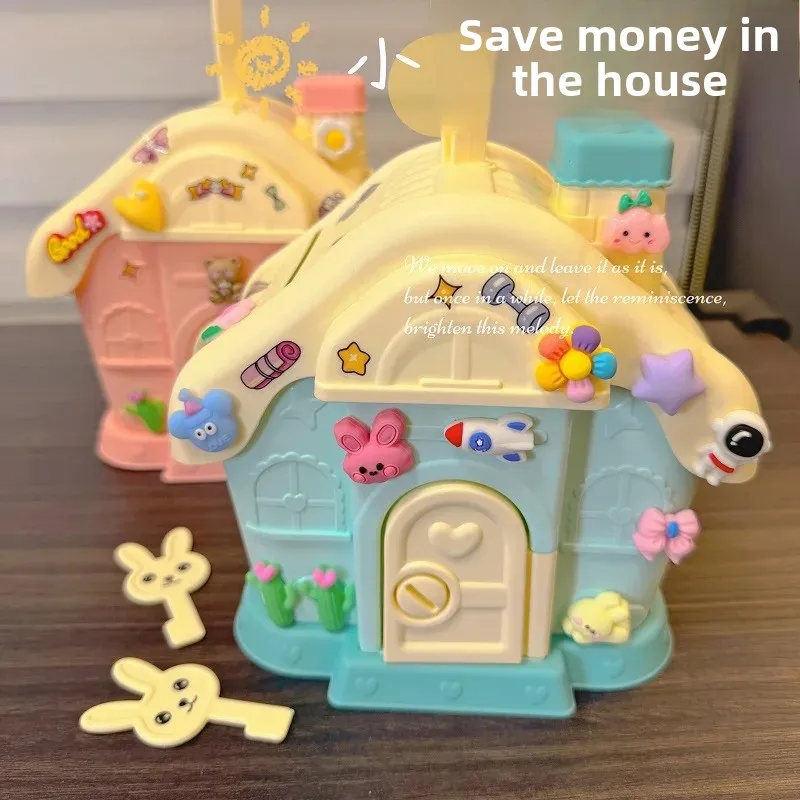 New Children's Savings Canister Cute Keybox Money Jar Student Men Women's Gift Anti-Fall Storage Vessel Finance Toy