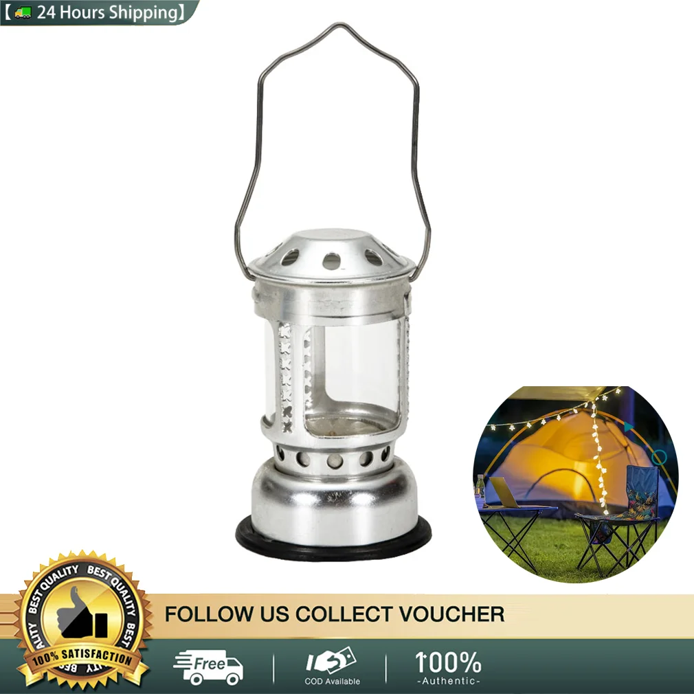 

Outdoor Tourist Tent Light Multi-functional Metal Handheld Tea Candle Lamp Waterproof Hanging Lantern Lantern Campsite Hunting