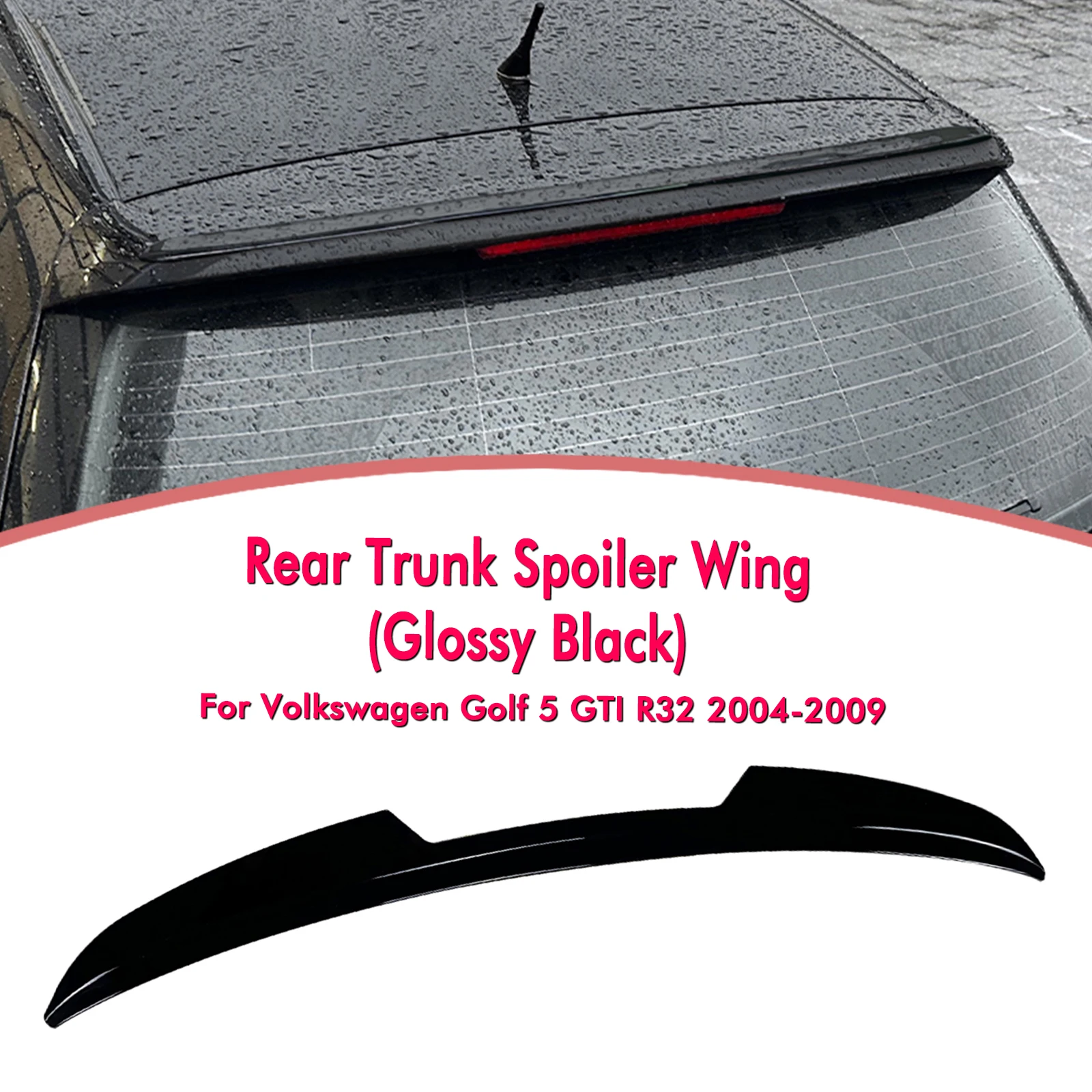 리어 루프 스포일러 윙 트렁크 어퍼 스플리터 립, 폭스바겐 VW 골프 5 R32 MK5 GTI 2004-2009 용
