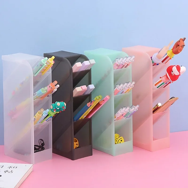 Multi-Layer Pen Holder Cosmetic Brush Storage Holder for Office School Supplies 1pc pen holder pen and brush holder