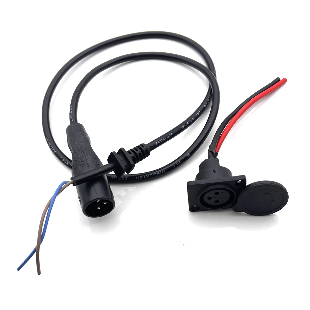 3-Pin Charge Connector with Male Plug and Female Socket