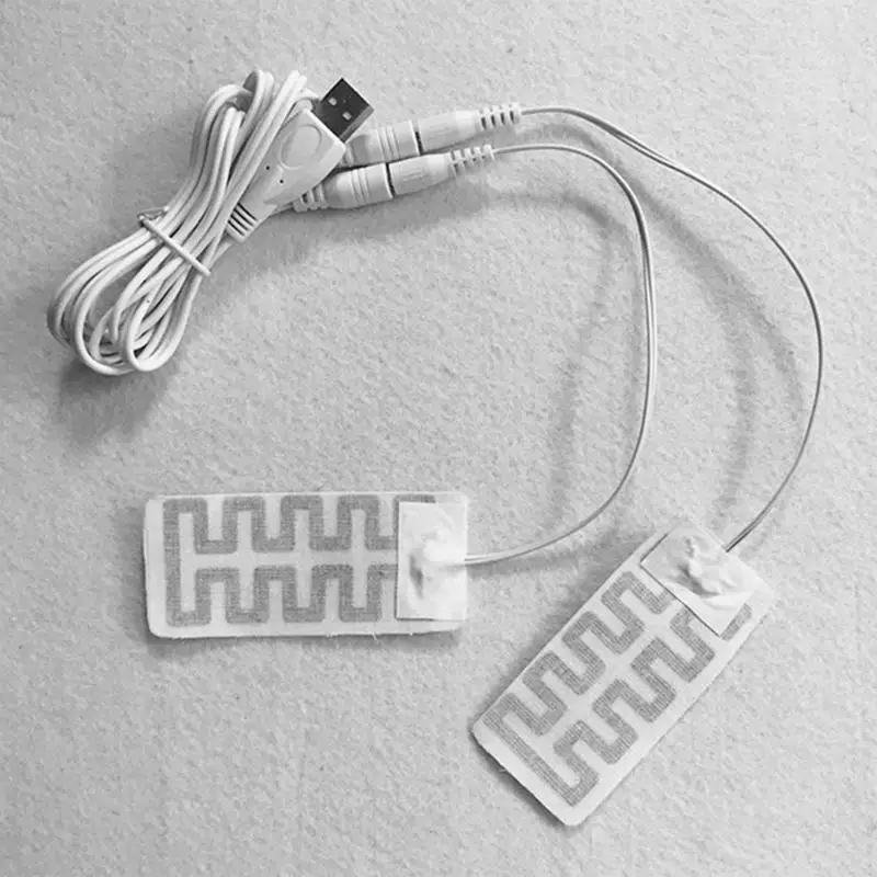 USB Heating Element Film Heater For Warm Feet Hand Warmer Electric Belts USB Heated Gloves Pad Winter Outdoor Hand Feet Warmer 2