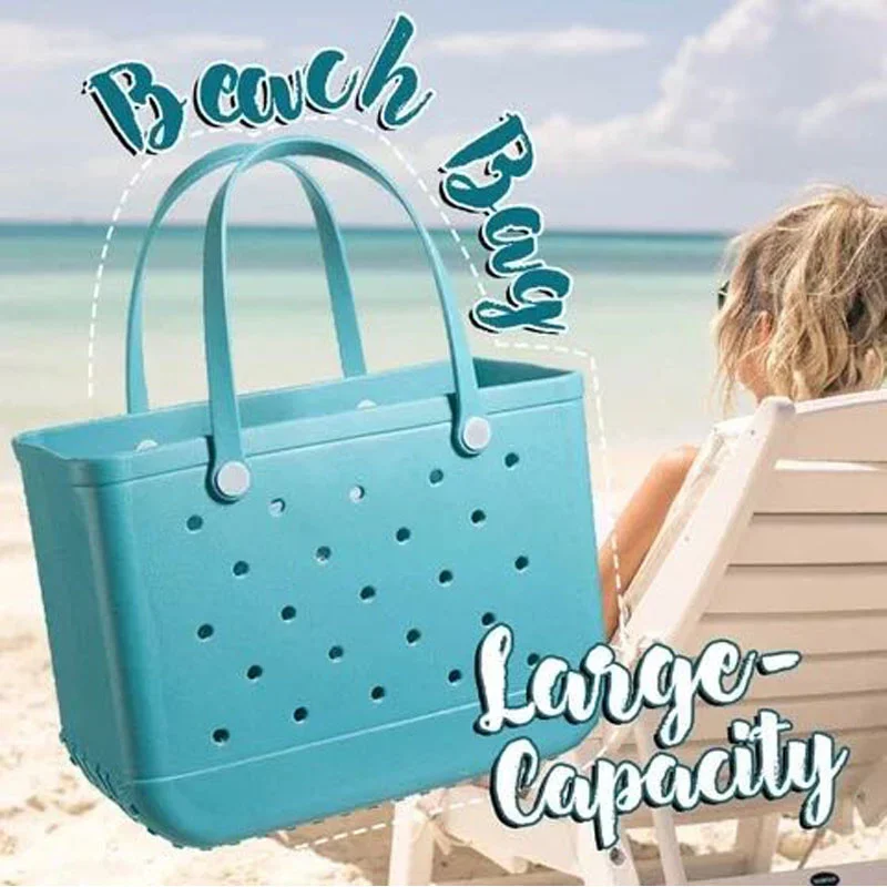 

Bogg Bag EVA Waterproof Extra Large Tote Shoulder Handbag Large Capacity Handbag Beach Shopping Women Tote