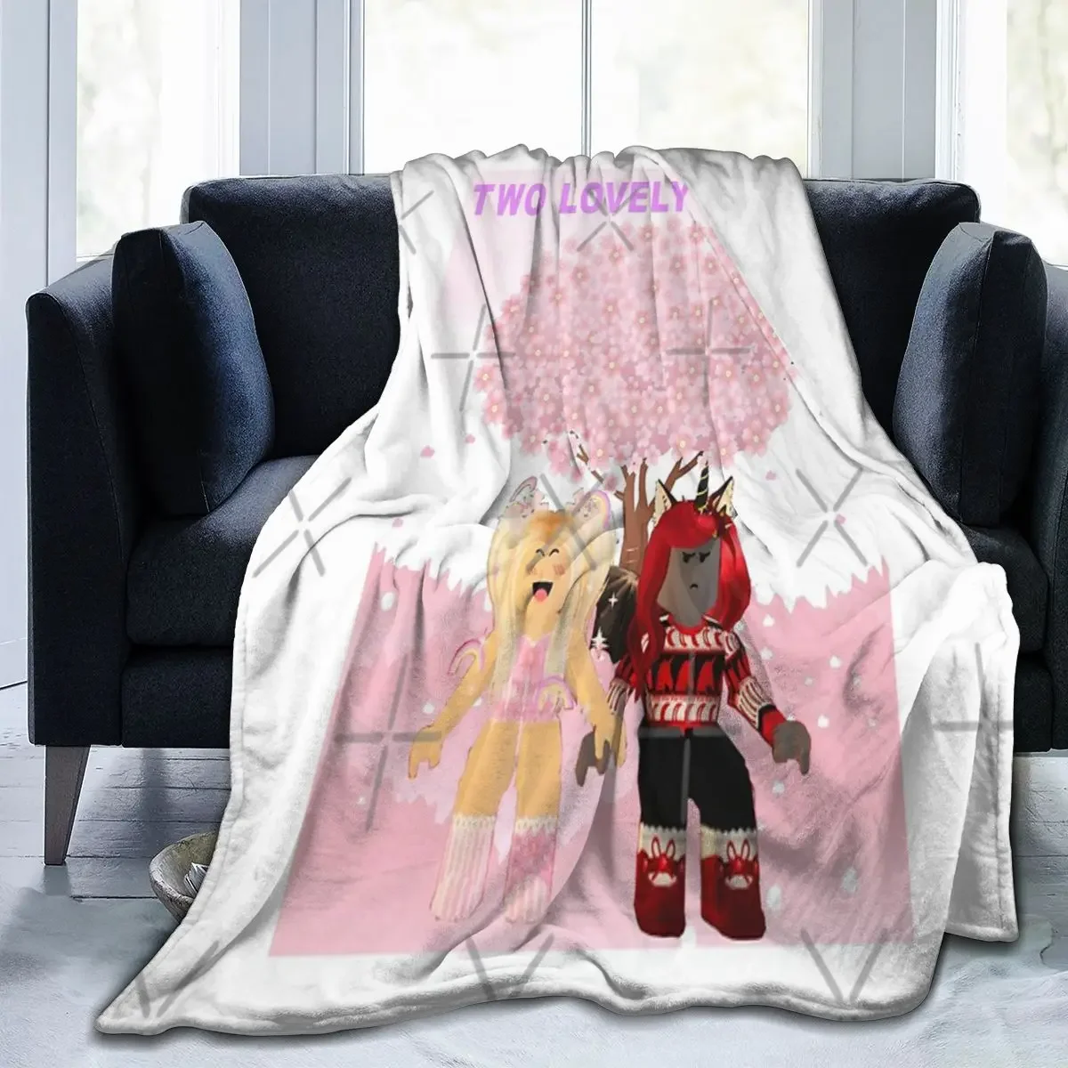 

Two Best Friends IamSanna And Moody Blanket, Facecloth Blanket Plant Gift Birthday Gift Multi Size