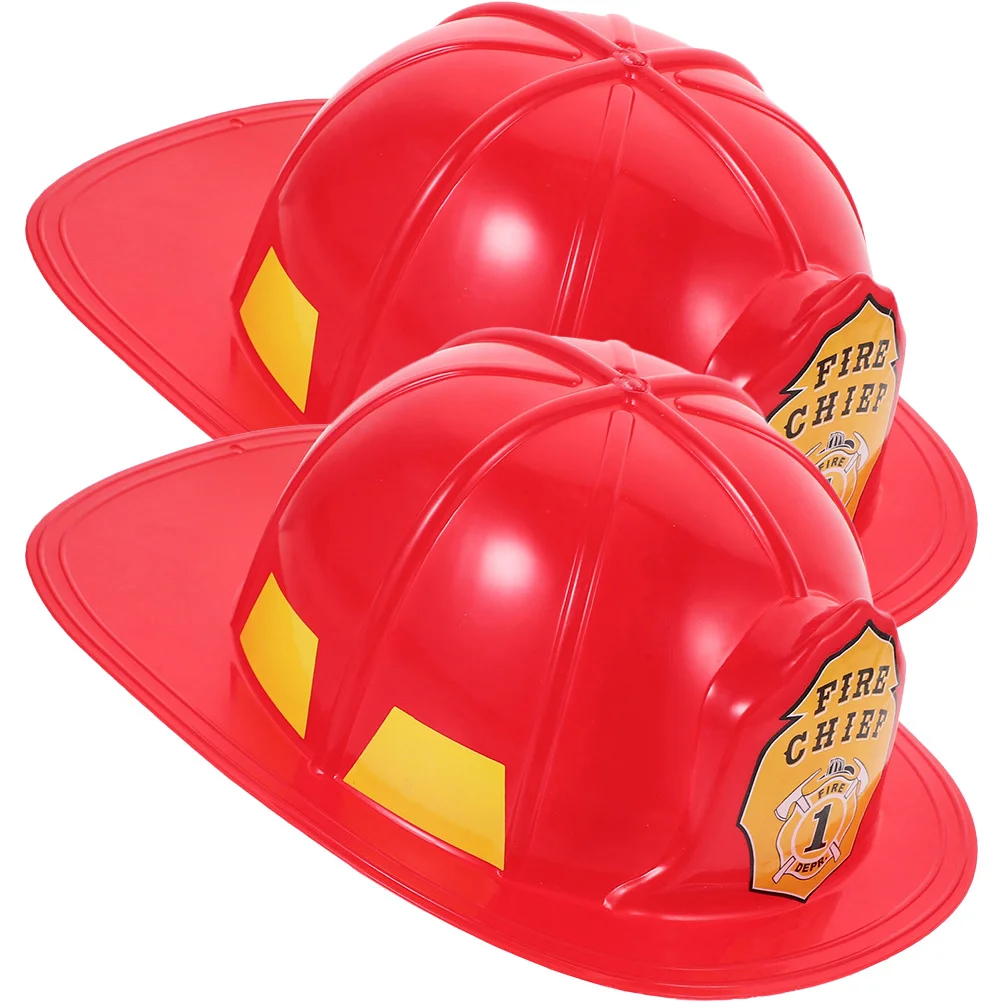 

Kids Firefighter Hat Cosplay Firefighter Fireman Costume Accessory for Boys Girls Plastic Firefighter Hat