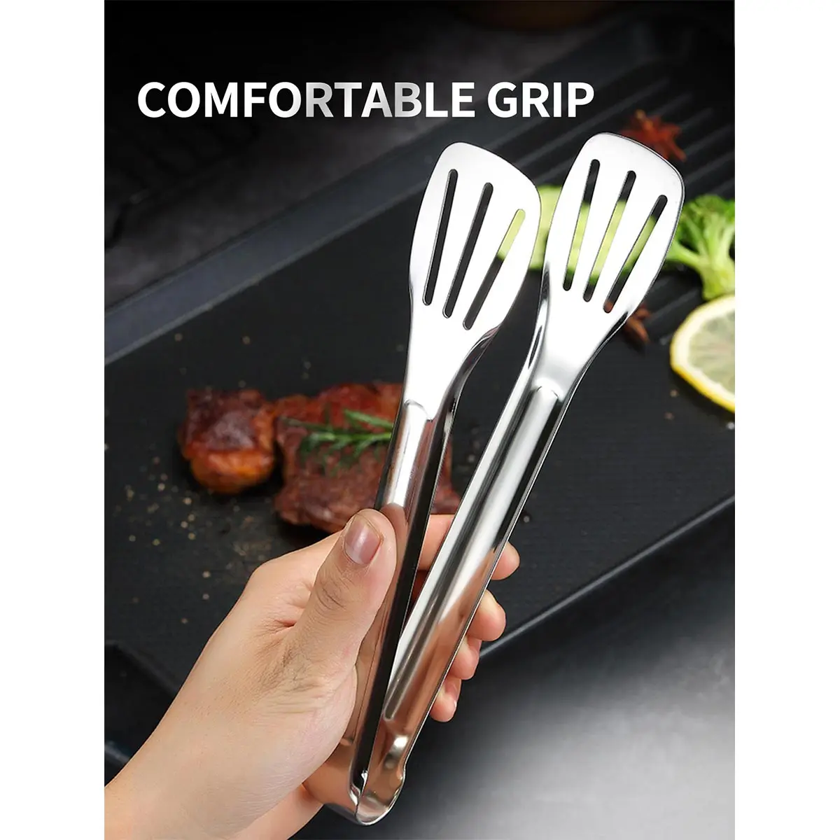 Household Barbecue Tongs Kitchen Food Tongs