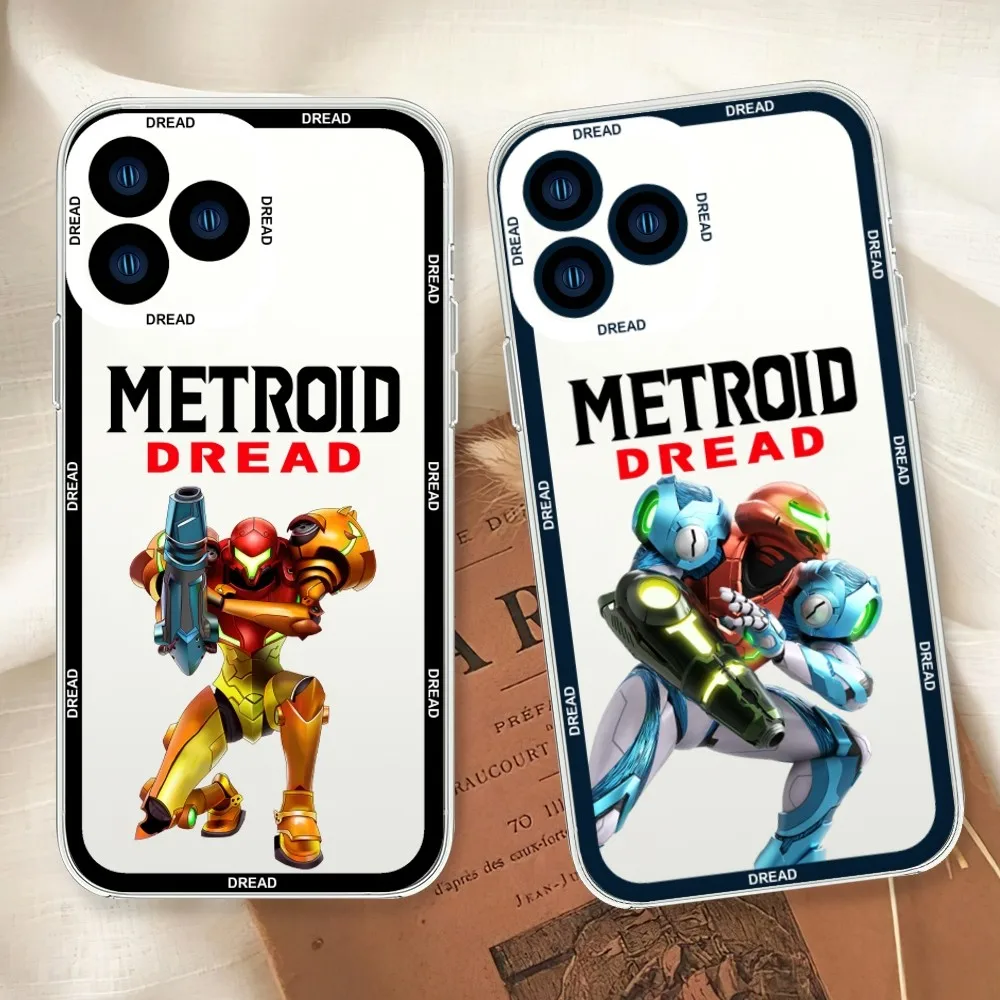 Custodia Per Telefono Game M-Metroid D-Dread Adventure Per Samsung A52 A53 A70 A71 A72 A73 A80 A91 S Custodia Trasparente Per Bordi
