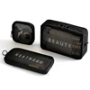 Makeup Bag Women Travel Toiletry Wash Makeup Bag Storage Case Zipper Make Up Bags Black Dot Transparent Mesh Cosmetic Bag 1